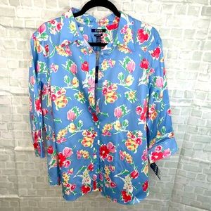 NWT Chaps Button Top